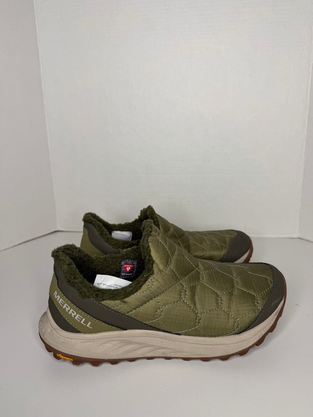 Merrell Women's Antora 3 Thermo Moc Olive Green Size 6.5 Vibram Sole